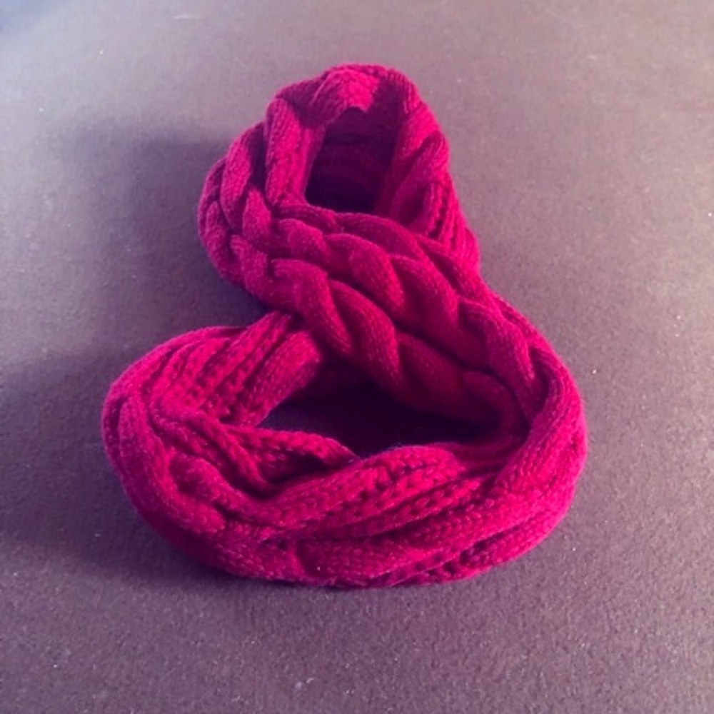 Dark Red Scarf